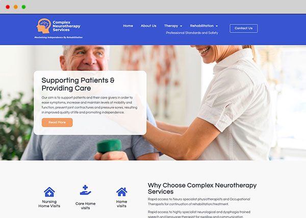 health website design